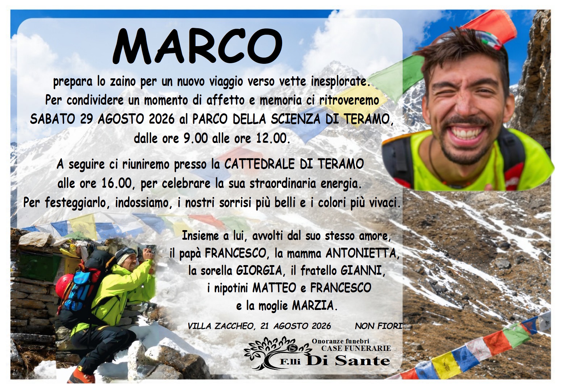 Necrologio di Marco Di Marcello